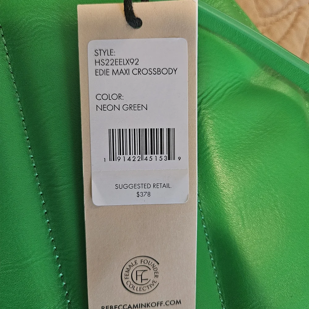 Rebecca Minkoff Vibrant Green Crossbody Bag - Picture 6 of 6